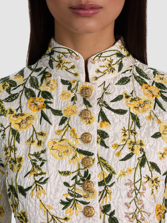 FRESH AIR BUTTER-WINN EMBELLISHED LONG JACKET