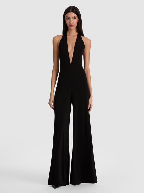 BLACK-EVELINA HALTER JUMPSUIT