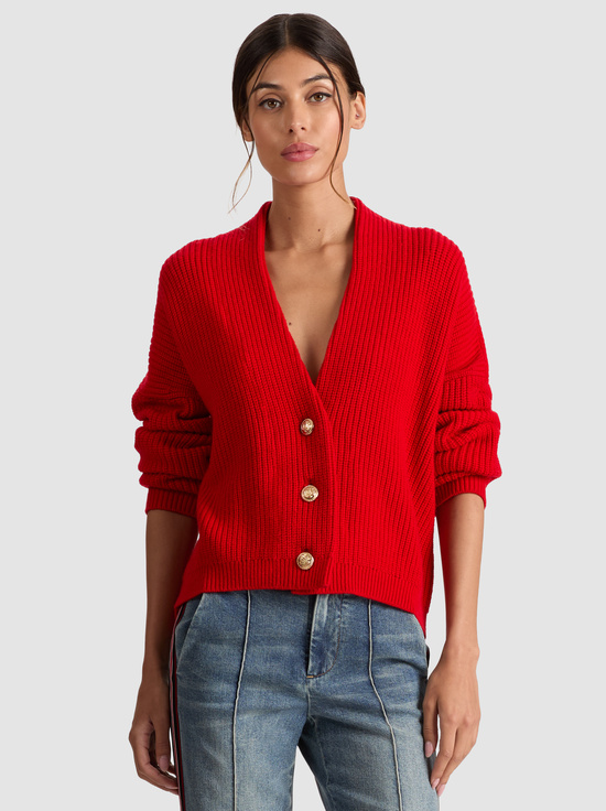 PERFECT RUBY-HOLDEN FOLDBACK CARDIGAN