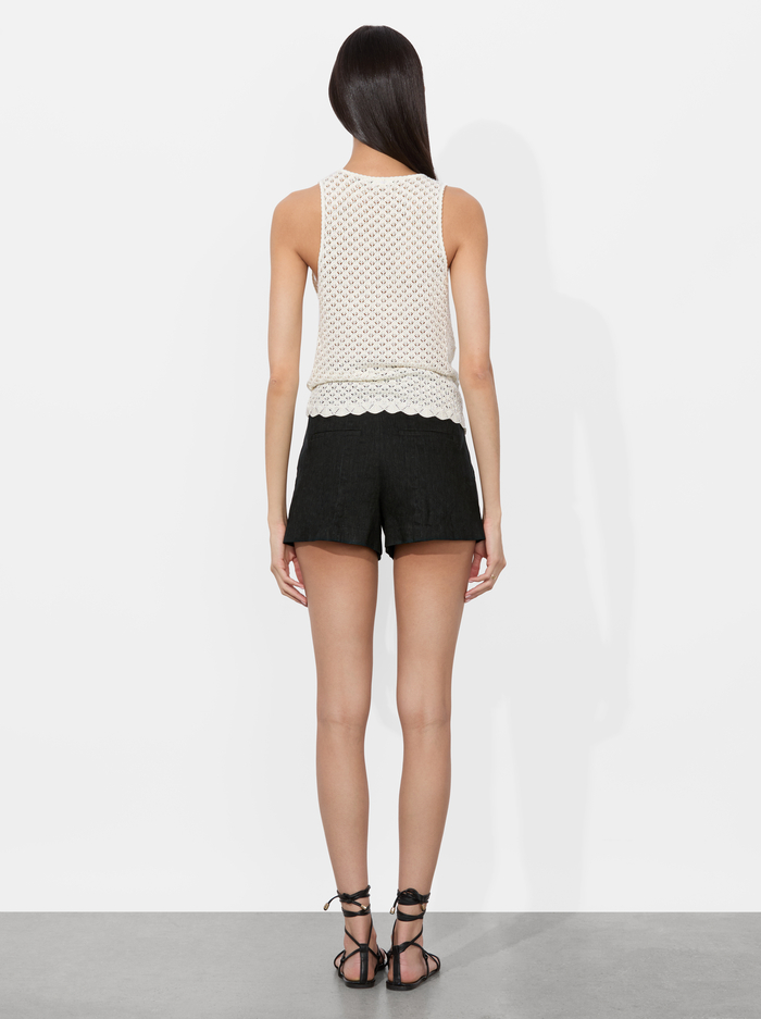 ANNALISE POINTELLE TANK - SOFT WHITE image 2 - Alice And Olivia