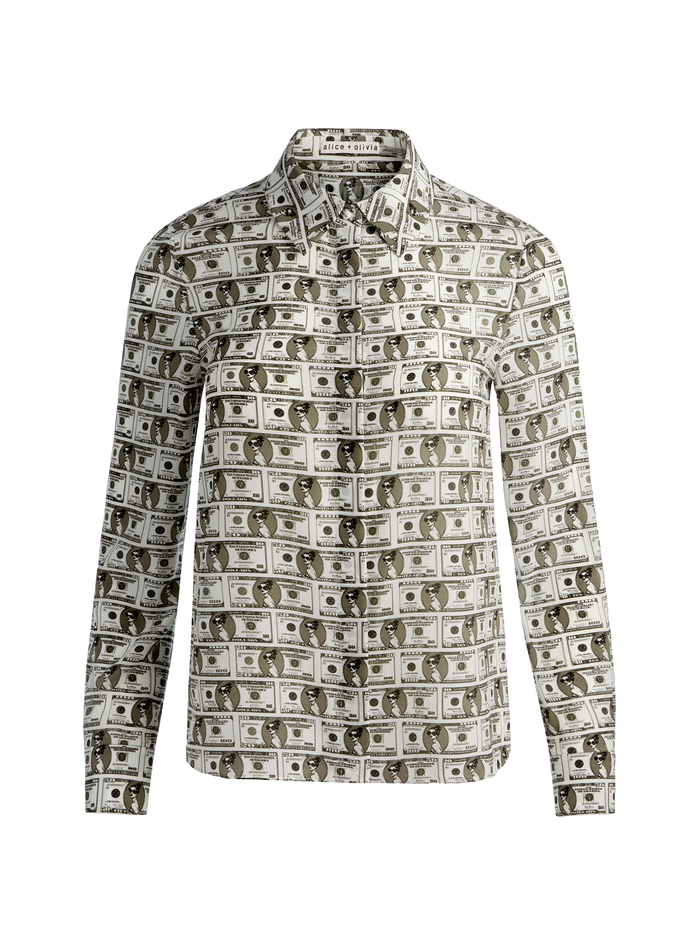 WILLA STACEFACE SILK BLOUSE - PAYDAY MULTI image 5 - ALICE + OLIVIA