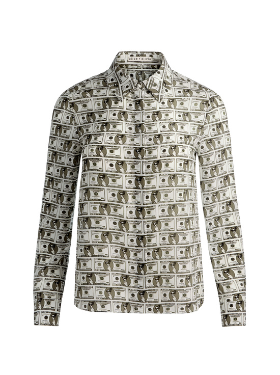 PAYDAY MULTI-WILLA STACEFACE SILK BLOUSE