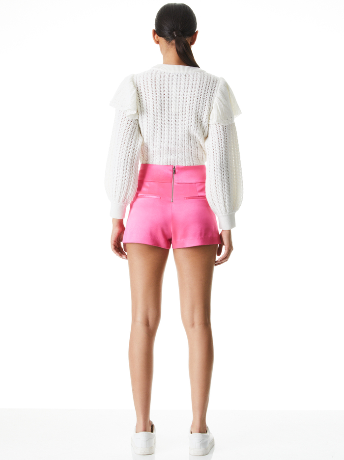DONALD HIGH RISE SHORT - WILD PINK image 1 - Alice And Olivia