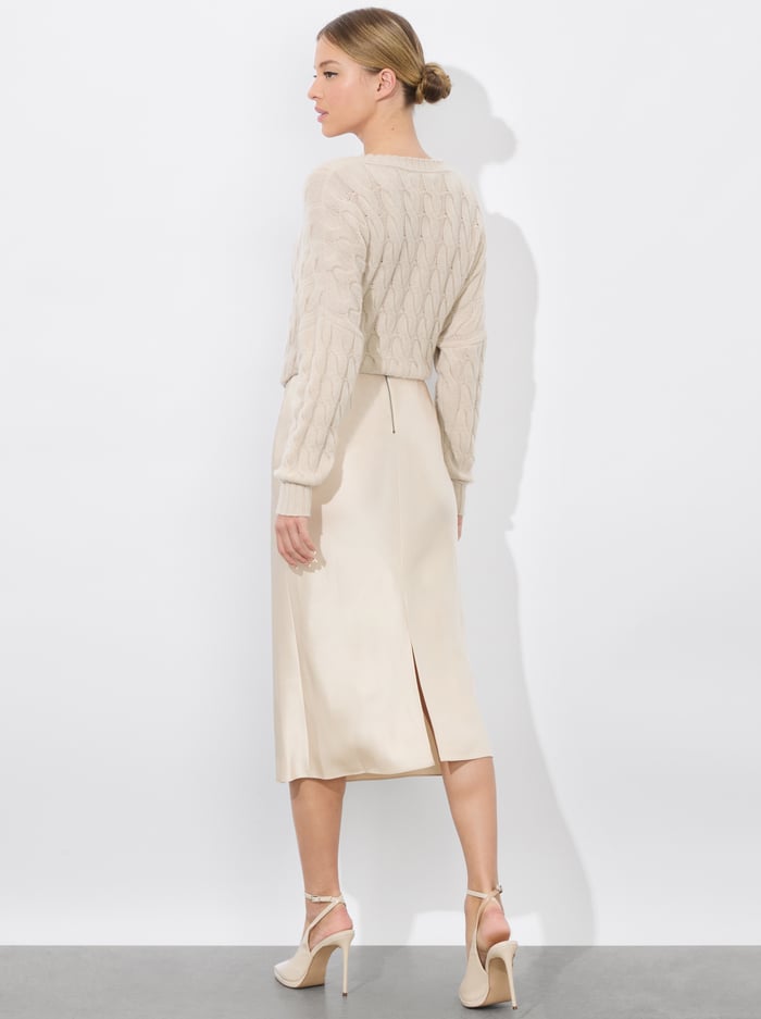 MAEVE SLIP SKIRT - CHINO image 2 - Alice And Olivia