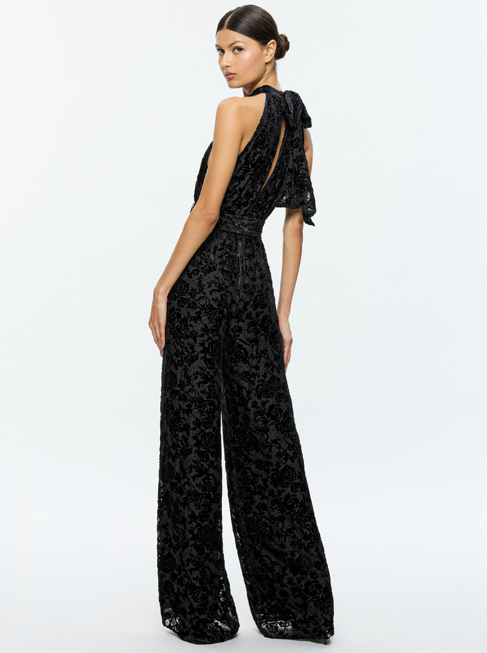 THELMA JUMPSUIT - ROMANCE BLACK image 2 - Alice And Olivia