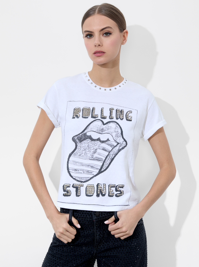 BERK TEE - VINTAGE WHITE - Alice And Olivia