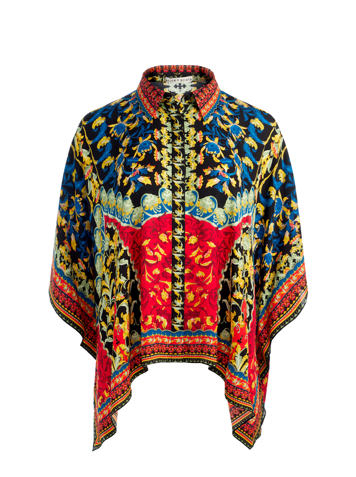 DEANNE BUTTON DOWN BLOUSE - LOVE NOTE image 6 - Alice And Olivia