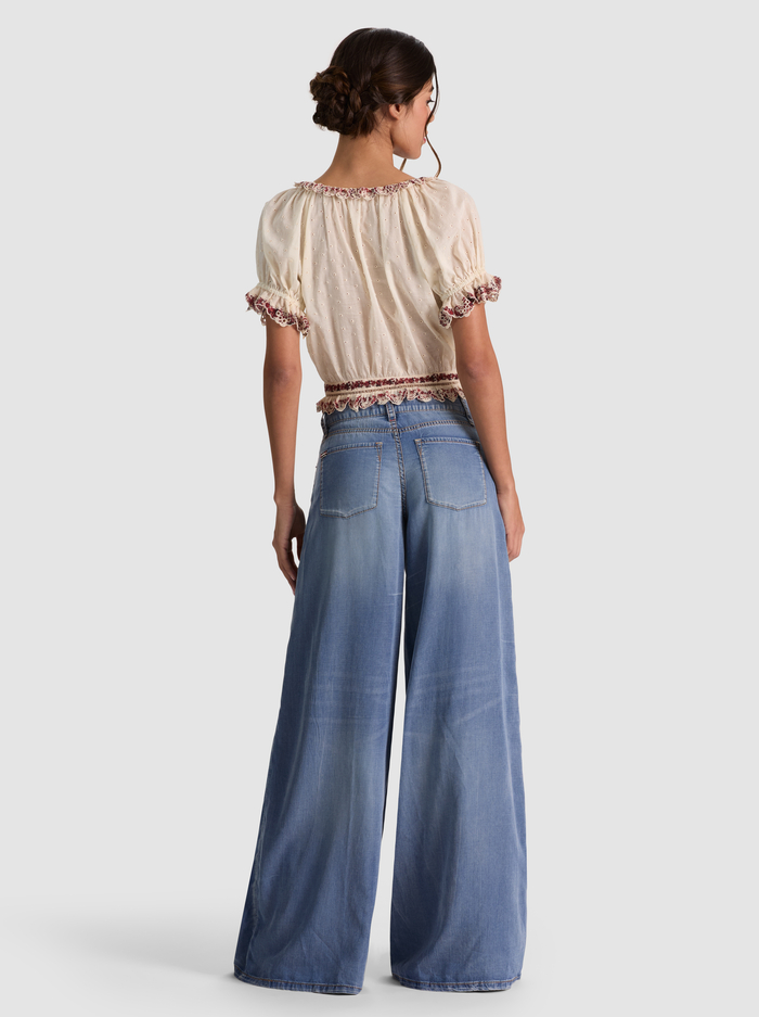 MCLAINE PUFF SLEEVE BLOUSE - ORCHARD GLOW image 2 - ALICE + OLIVIA