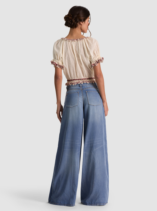 ORCHARD GLOW-MCLAINE PUFF SLEEVE BLOUSE