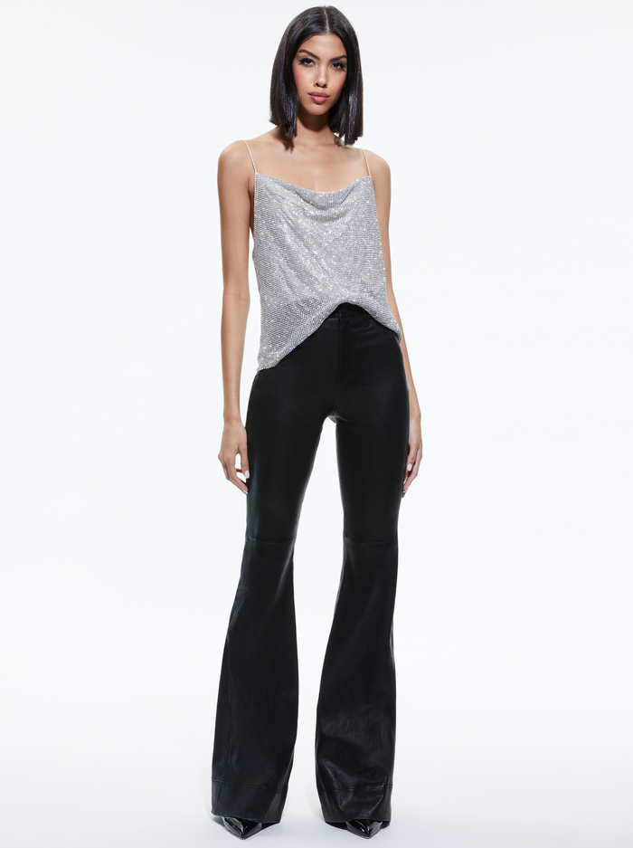 HARMON CRYSTAL TANK - SILVER/CHAINMAIL image 4 - Alice And Olivia