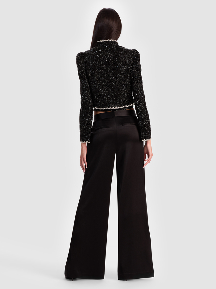 ILARIA EMBELLISHED JACKET - BLACK/CLEAR image 3 - Alice And Olivia