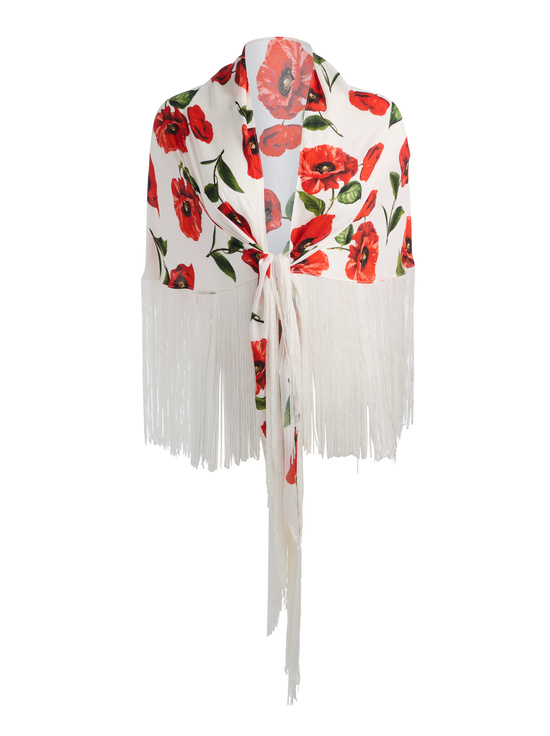 SUMMER POPPY-MESHA SHAWL
