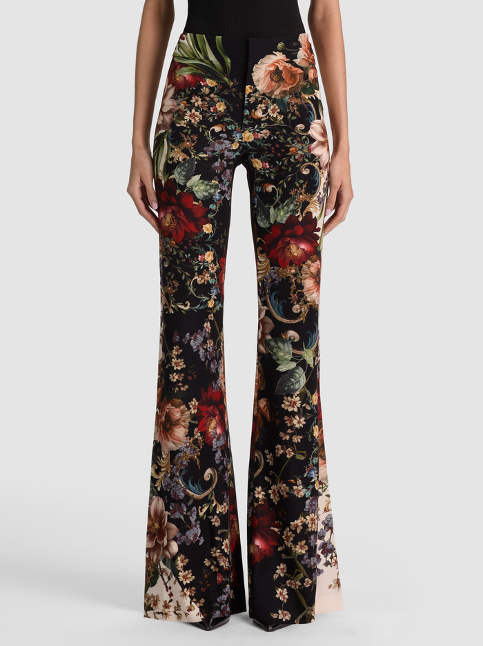 ANDREW PRINTED PANT - FLORAL RADIANCE - ALICE + OLIVIA