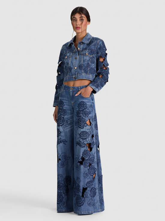 BROOKLYN BLUE-SIDNEY LASER-CUT JEAN