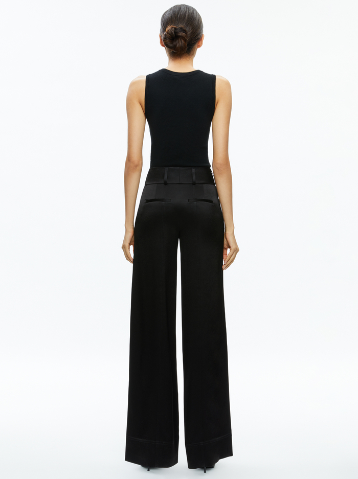 AMITY EMBELLISHED CROPPED TANK - BLACK image 1 - Alice And Olivia