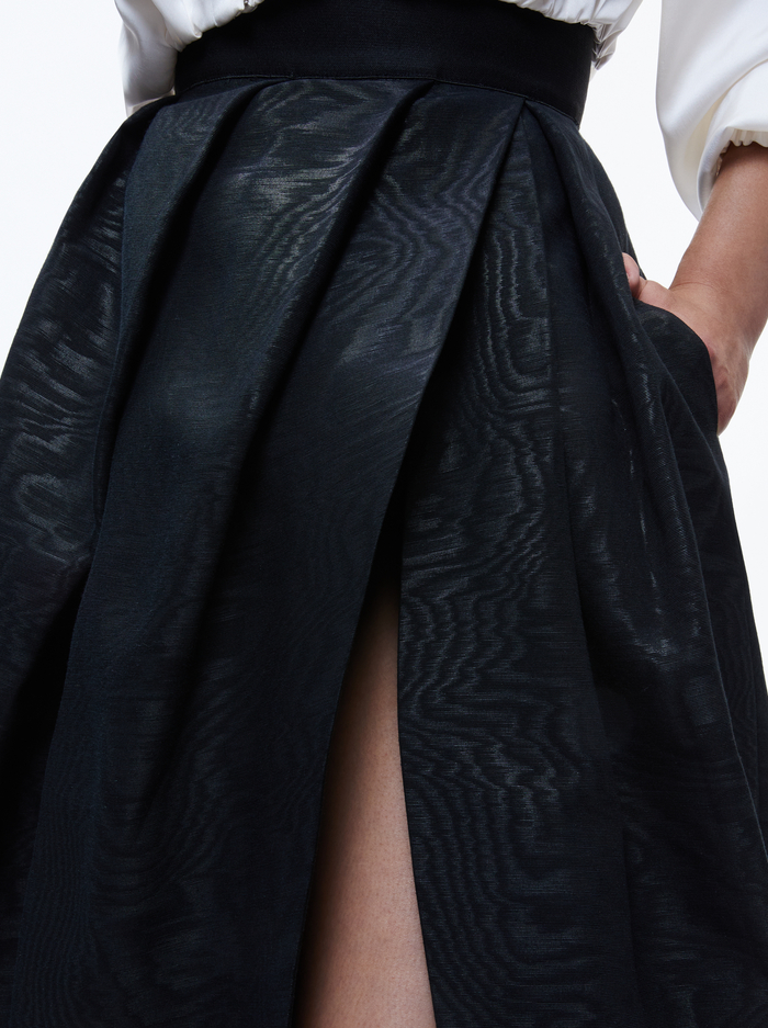 MARGARITE PLEATED BALLGOWN SKIRT - BLACK image 2 - Alice And Olivia
