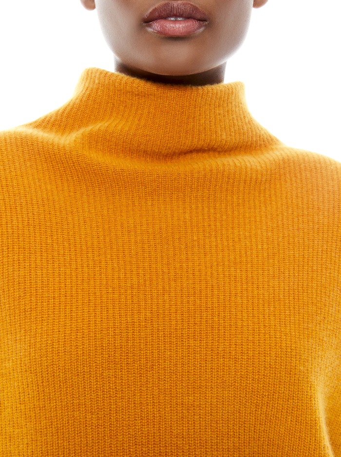 CAPRICE TURTLENECK PULLOVER - AUTUMN GOLD image 3 - Alice And Olivia
