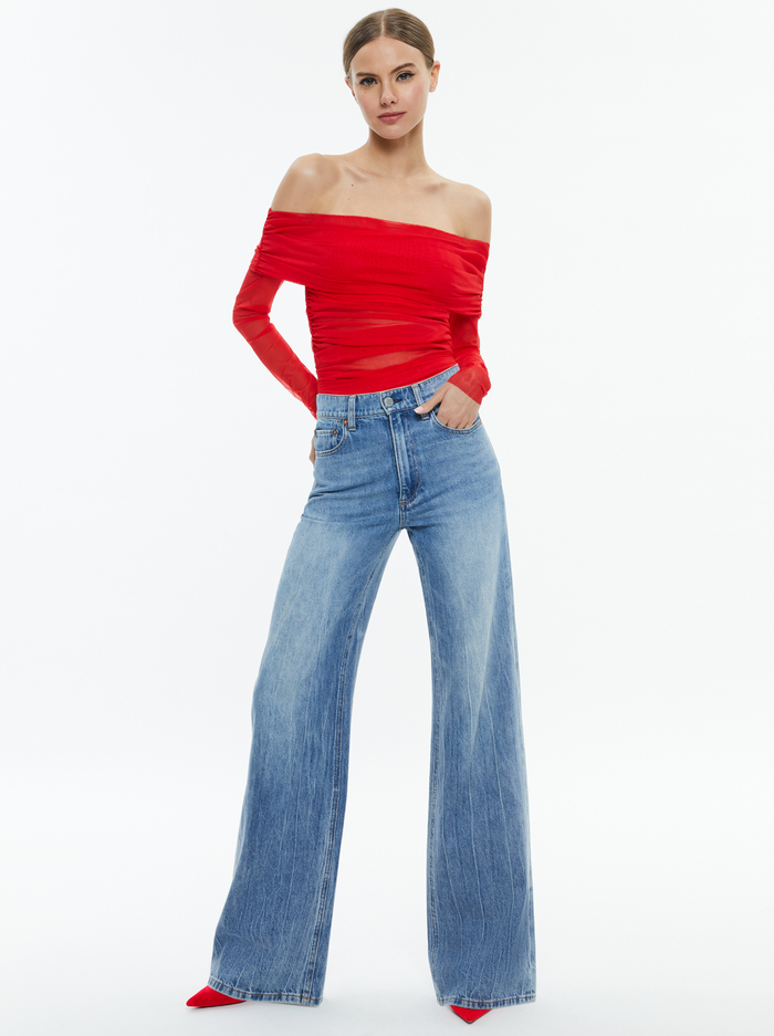 ISADOLA TOP - BRIGHT RUBY image 4 - Alice And Olivia