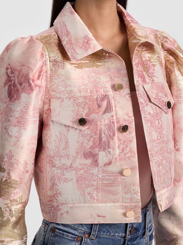 LANA PUFF SLEEVE JACKET - ENGLISH ROSE TOILE image 3 - ALICE + OLIVIA
