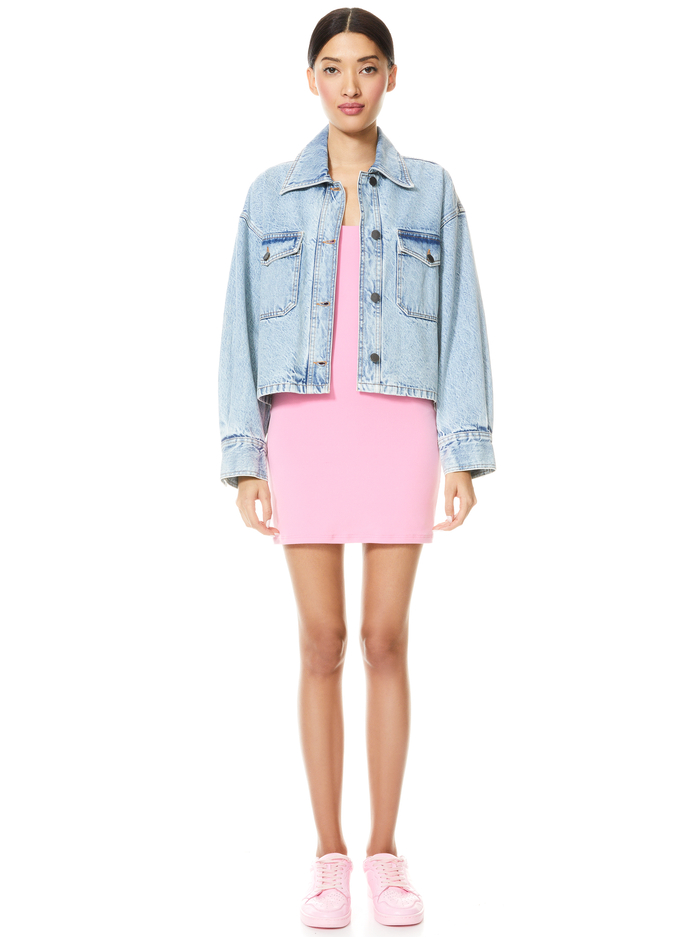 DEAN BOXY CROPPED JACKET - ROAD TRIP image 2 - Alice And Olivia