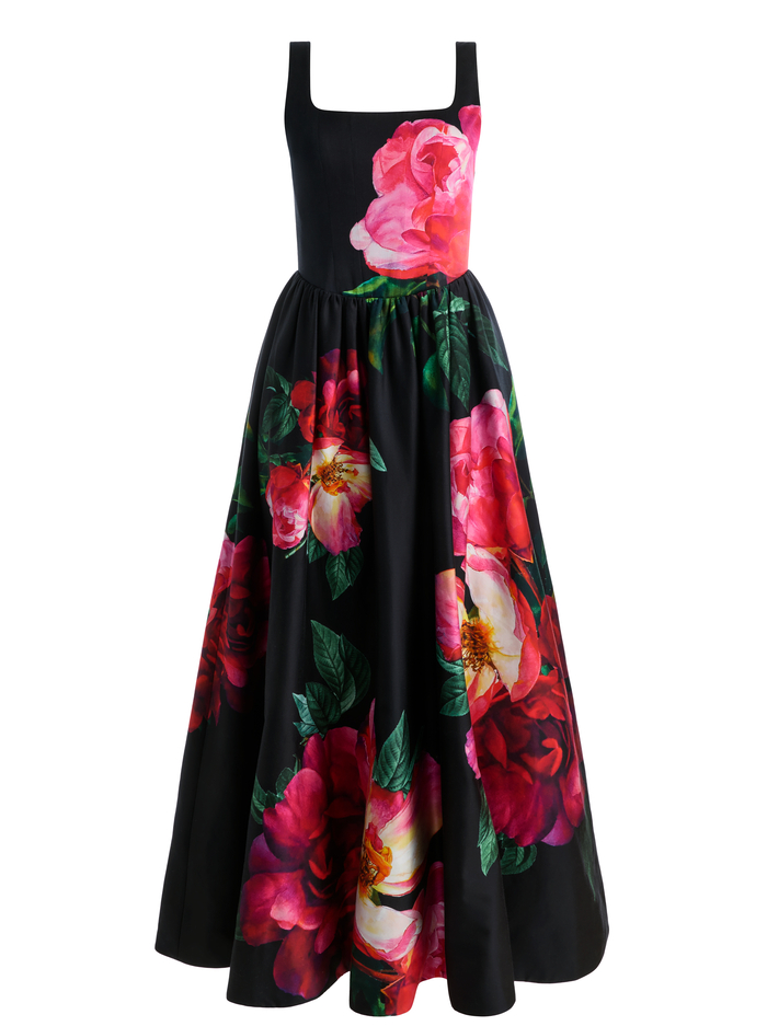 TARRIE MAXI DRESS - EMPRESS BLOOM BLACK image 5 - ALICE + OLIVIA