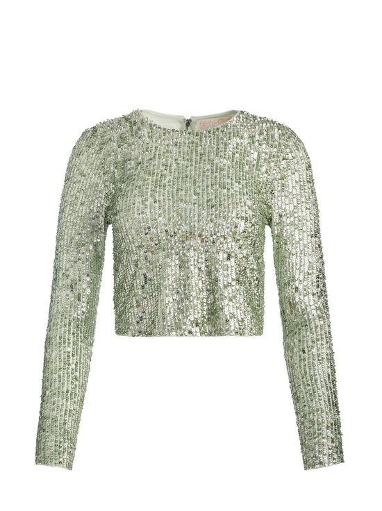 SEA SPRAY-DELAINA EMBELLISHED TOP