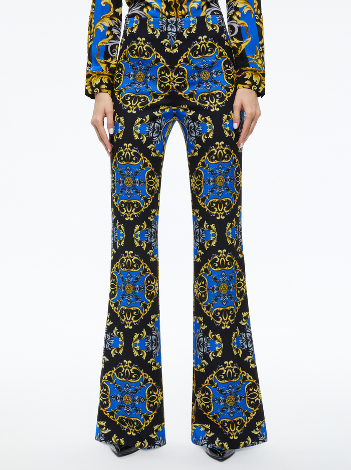 TEENY FIT FLARE BOOTCUT PANT - REGAL ROMANCE SAPPHIRE - Alice And Olivia