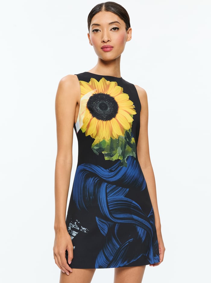 CLYDE MINI DRESS - AZALEA FLORAL image 3 - Alice And Olivia