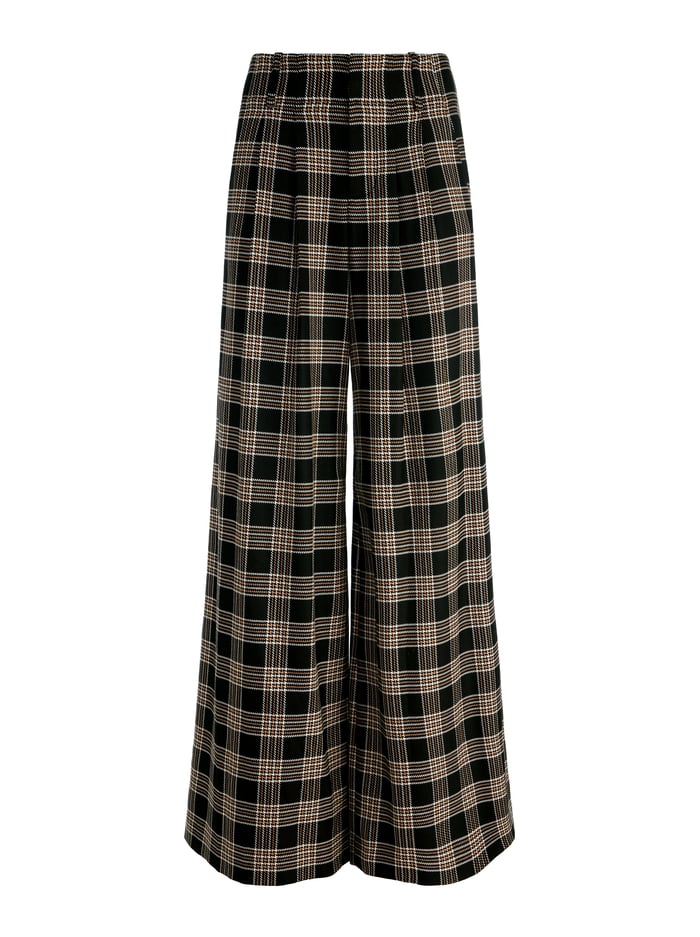 ELOISE WIDE LEG PANT - BLACK/MULTI image 5 - Alice And Olivia