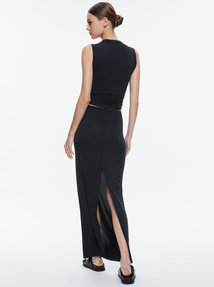 KAPPA CROPPED TANK - BLACK image 2 - Alice And Olivia