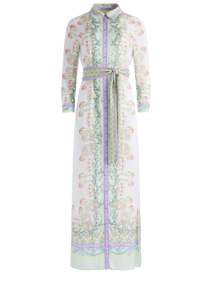CHASSIDY MAXI SHIRT DRESS - FLORAL FEST image 5 - Alice And Olivia