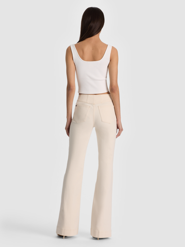 CHELSEA V-WAIST JEAN - OFF WHITE image 2 - ALICE + OLIVIA