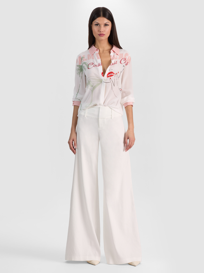WILLA SILK BLOUSE - COCKTAIL CLUB image 2 - ALICE + OLIVIA