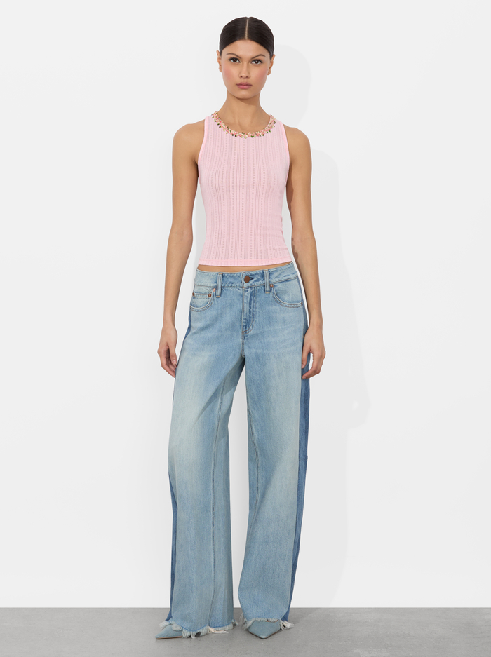 ALLEN TANK TOP - PINK BLOOM image 4 - Alice And Olivia