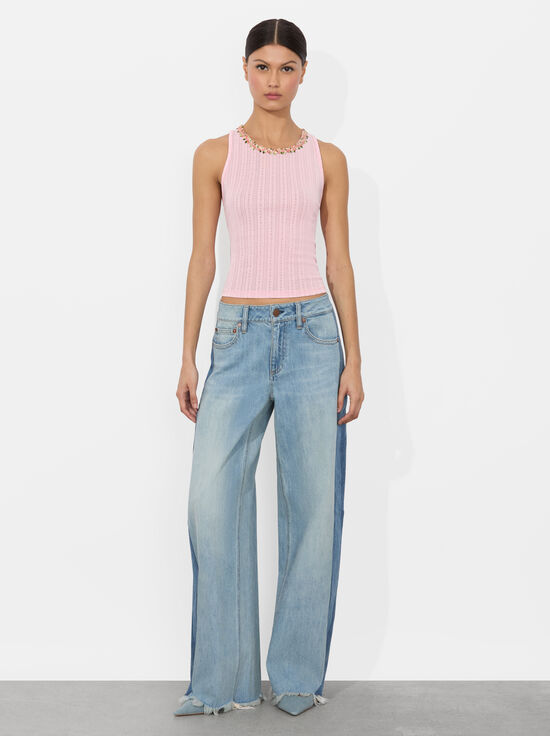 PINK BLOOM-ALLEN TANK TOP