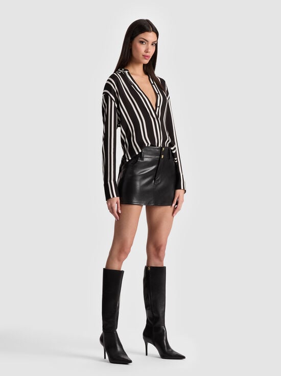 BLACK-LAIKA VEGAN SKIRT
