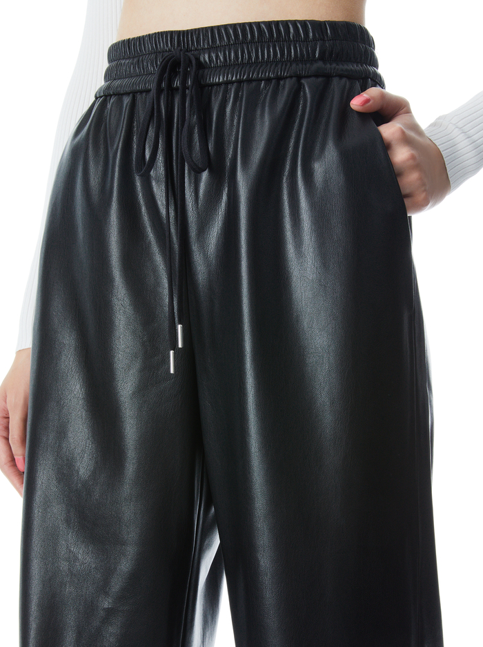 BENNY BAGGY PULL UP PANT - BLACK image 3 - ALICE + OLIVIA