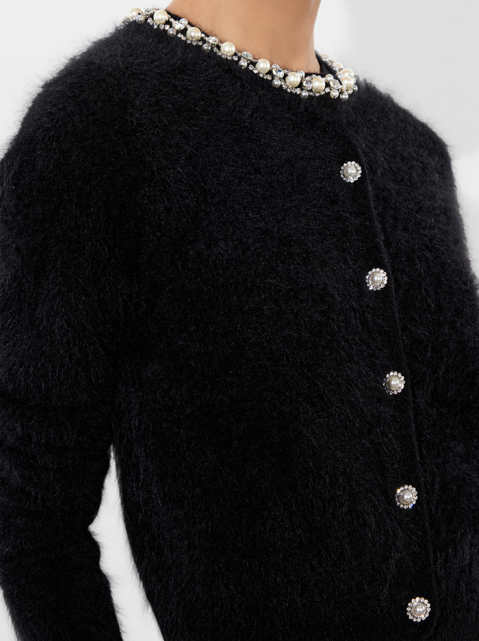 DOLLIE CASHMERE CARDIGAN - BLACK image 3 - Alice And Olivia