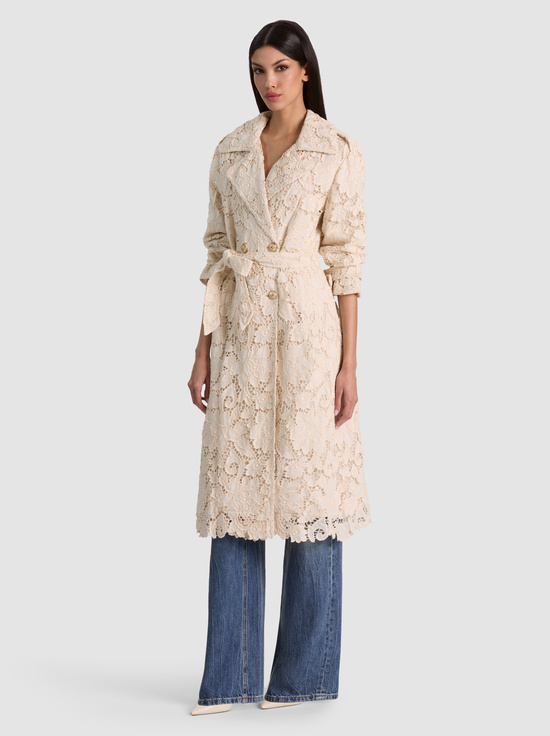 KEITH EYELET MIDI TRENCH