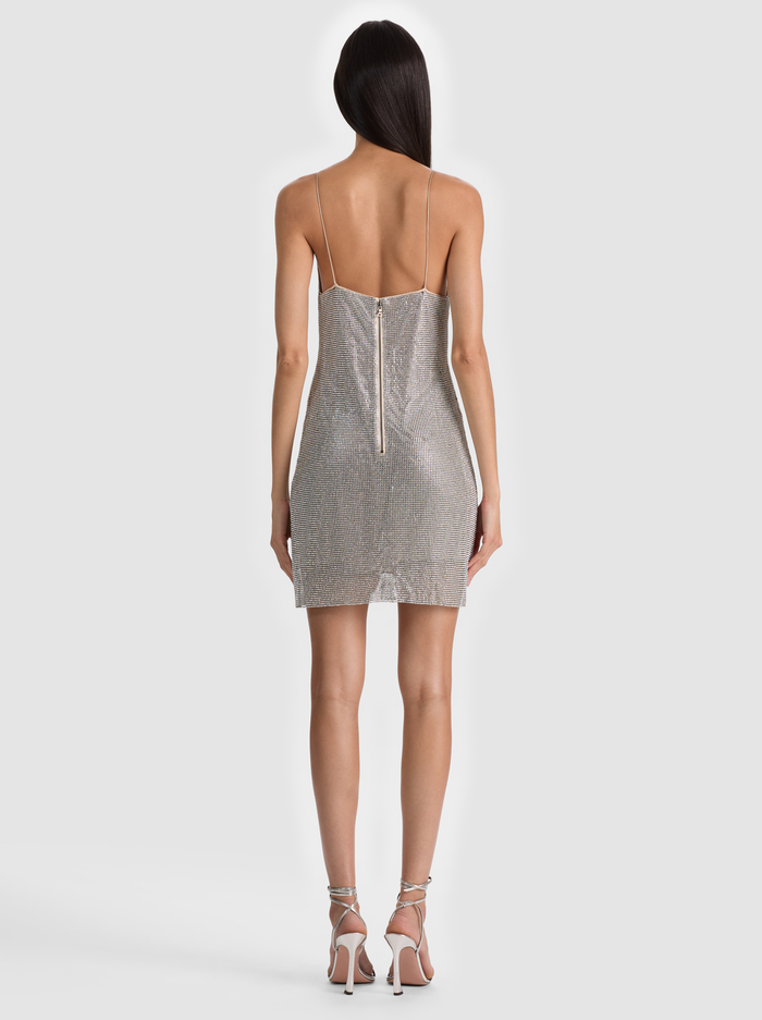 HARMONY CHAINMAIL SLIP DRESS - SILVER/CHAINMAIL image 3 - ALICE + OLIVIA