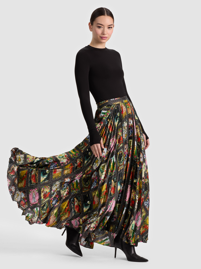 KATZ PLEATED MAXI SKIRT - ENCHANTED TAROT image 1 - ALICE + OLIVIA