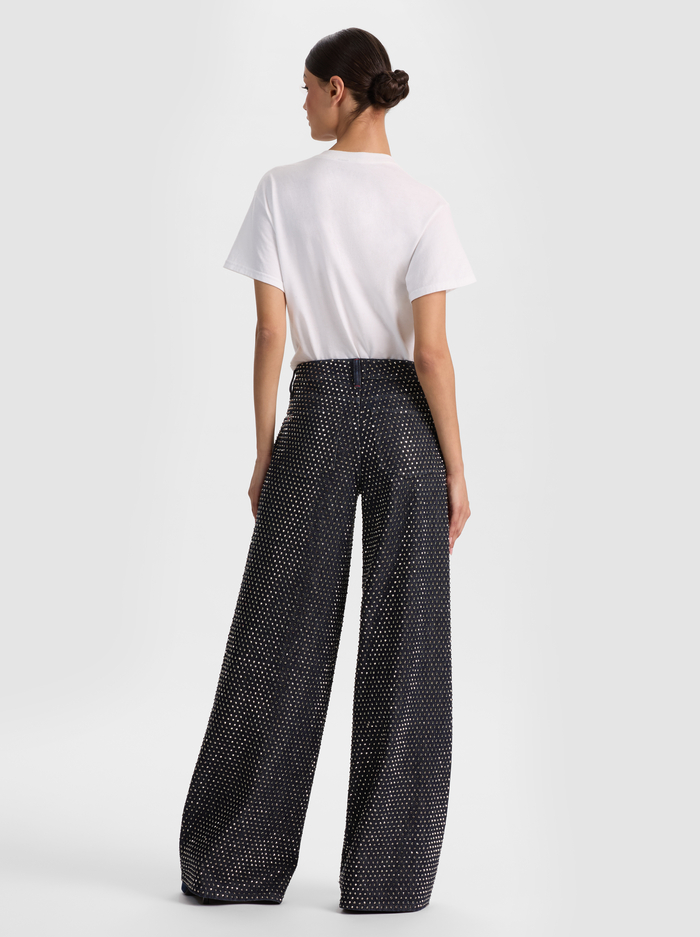 AMAZING EMBELLISHED JEAN - DARK RINSE/HEMATITE image 2 - ALICE + OLIVIA