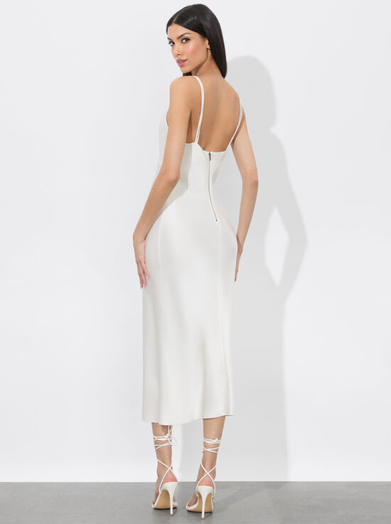 OFF WHITE-KIRO SLIP DRESS