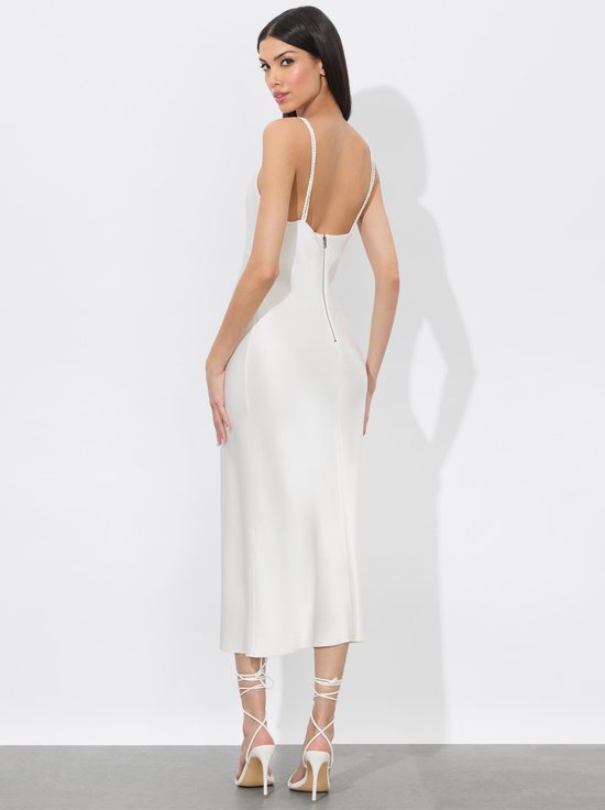 OFF WHITE-KIRO SLIP DRESS