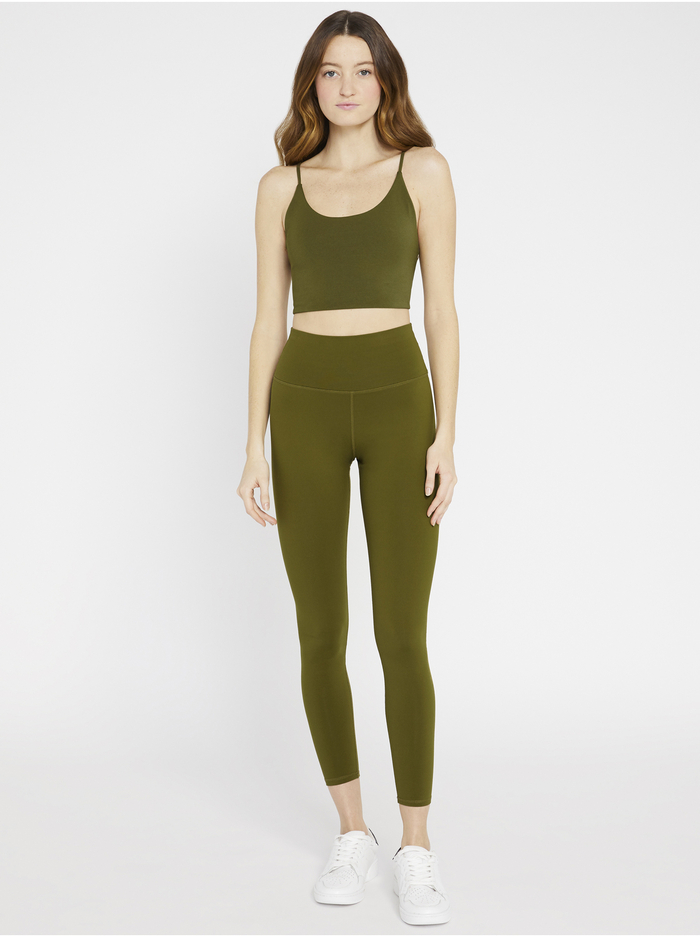 AARON HIGH WAISTED LEGGING - OLIVE image 4 - Alice And Olivia