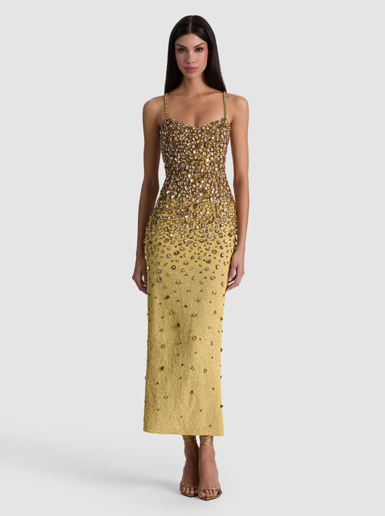 BUTTER-NINA EMBELLISHED MIDI GOWN