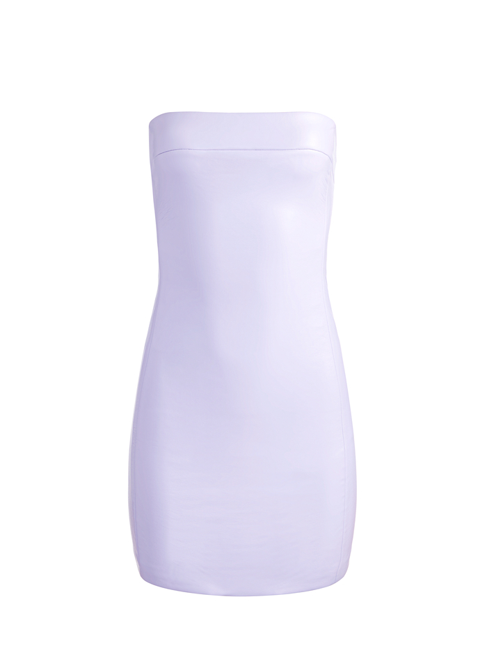 KELLY VEGAN MINI DRESS - LILAC image 5 - Alice And Olivia