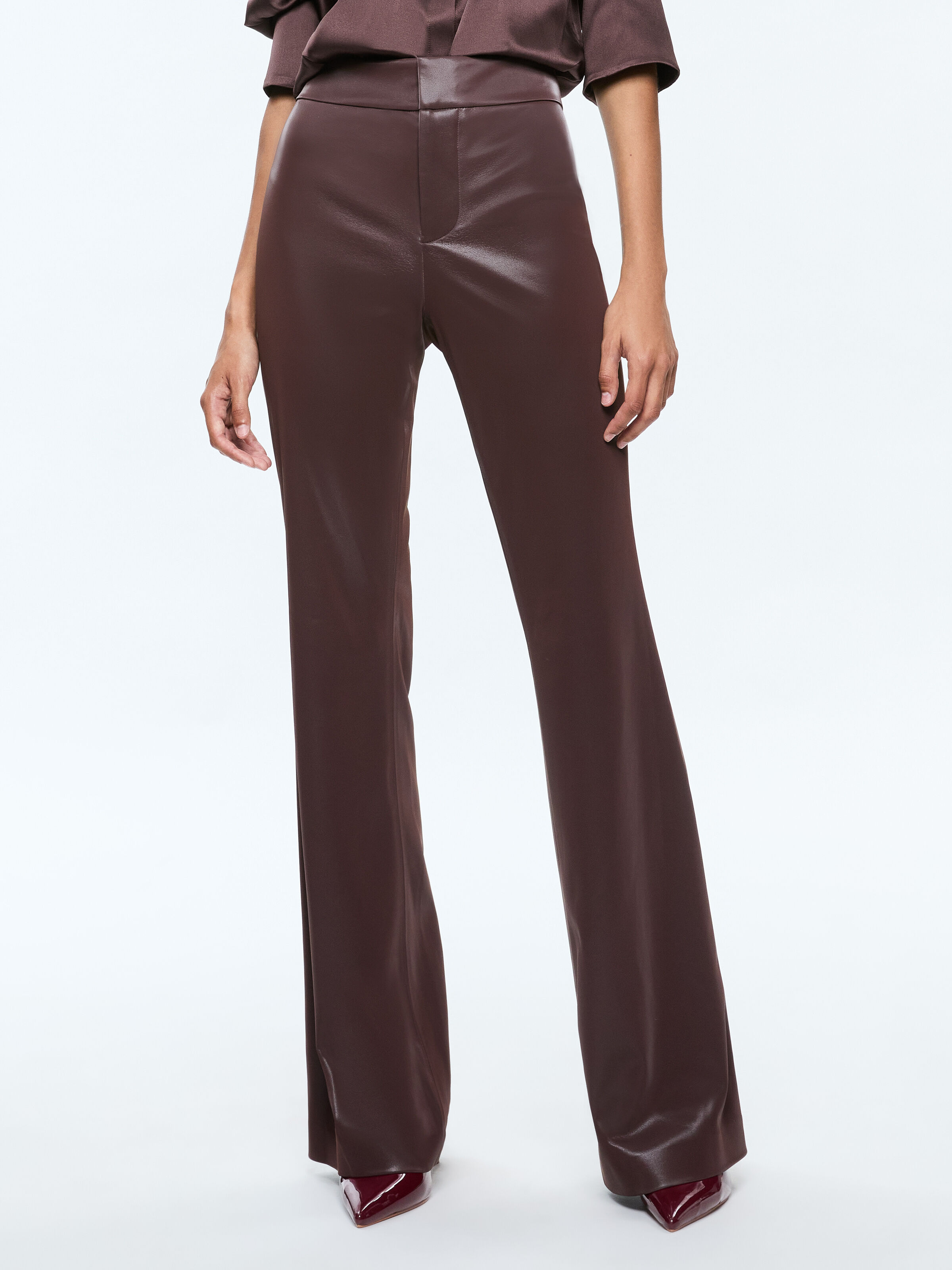Andrew Vegan Pant In Espresso Alice Olivia