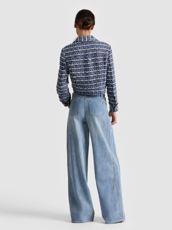 INDIGO-CHLOE CROPPED JACKET