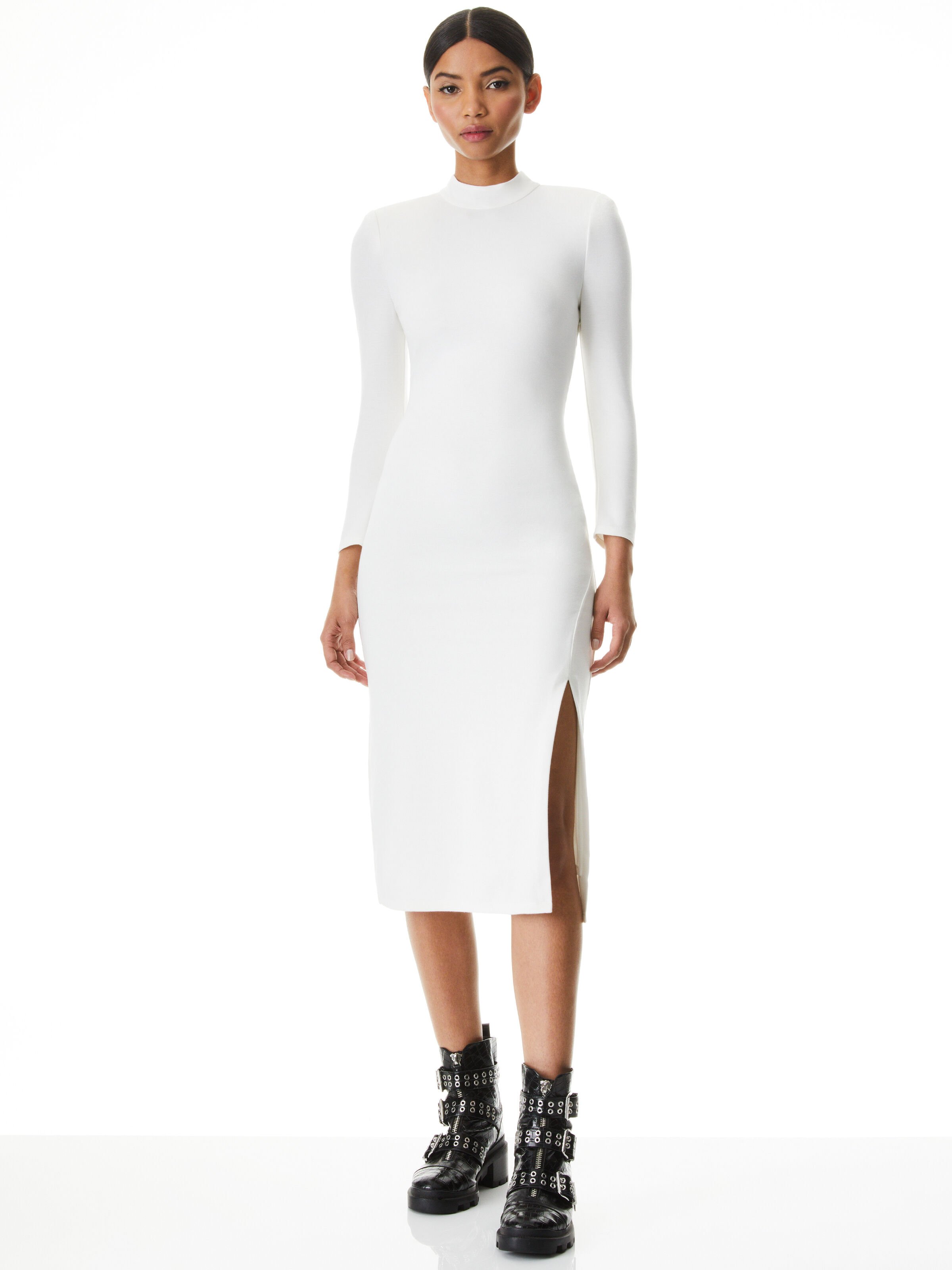 open back midi dress